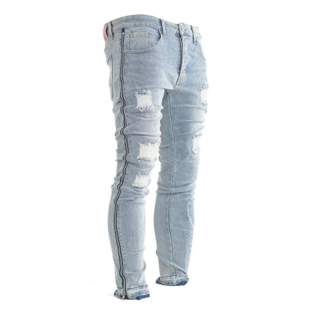 Glacier Grind Distressed Skinny Denim