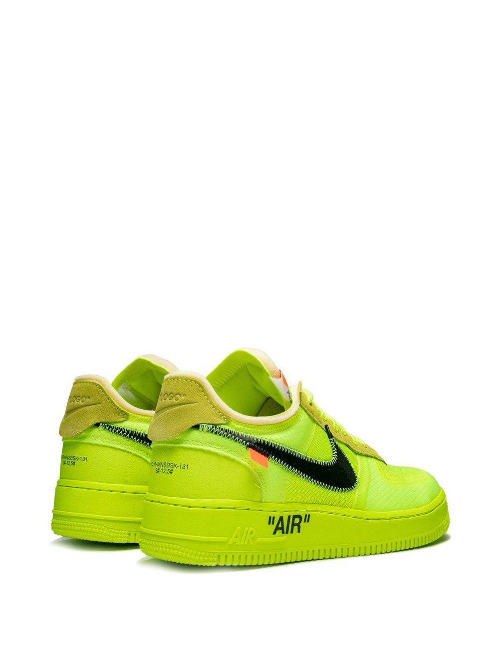 NIKE X OFF-WHITE AIR FORCE 1 LOW "THE 10TH : VOLT" SNEAKERS