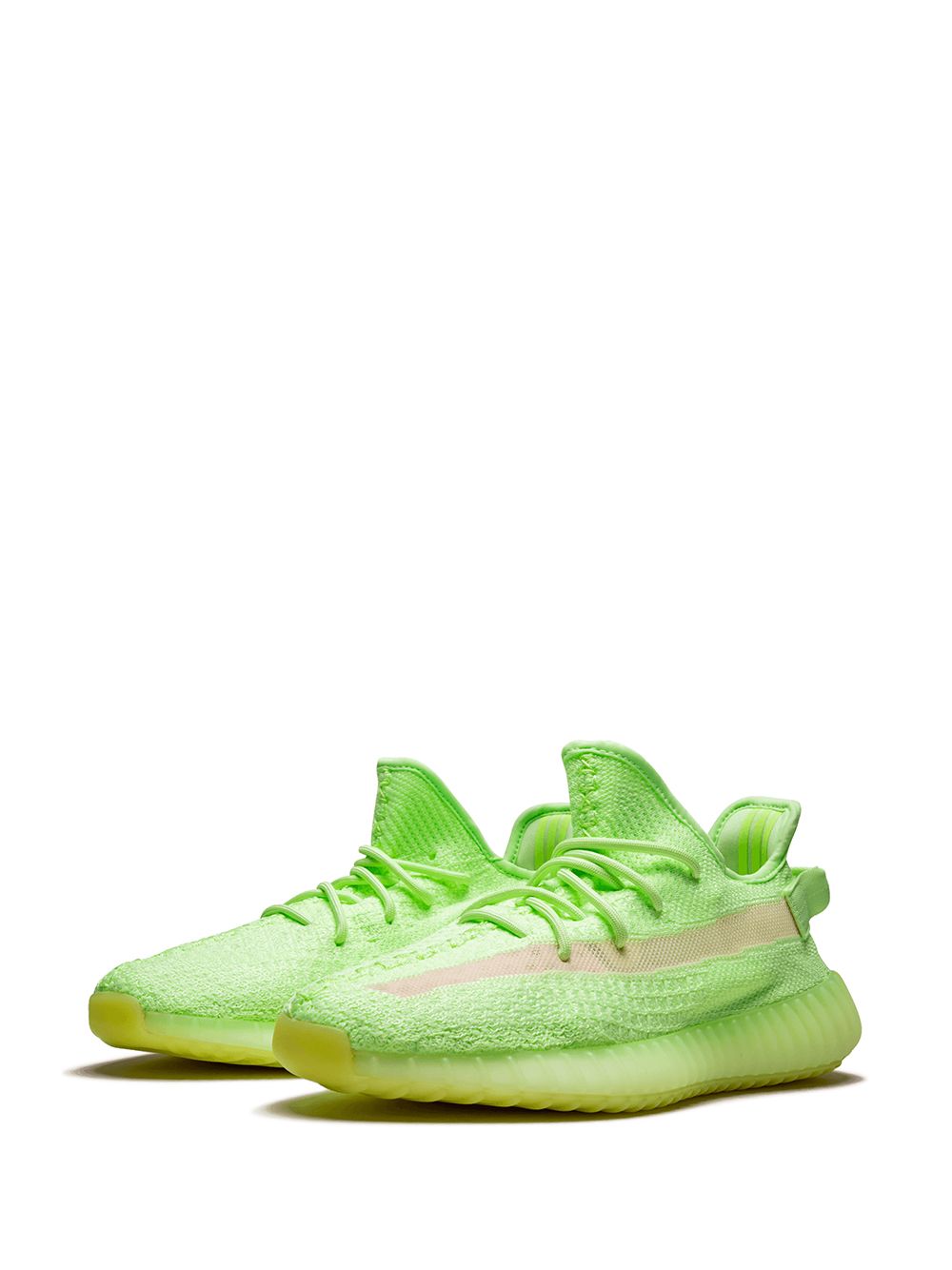 ADIDAS YEEZY BOOST 350 V2 "GLOW IN THE DARK" SNEAKERS