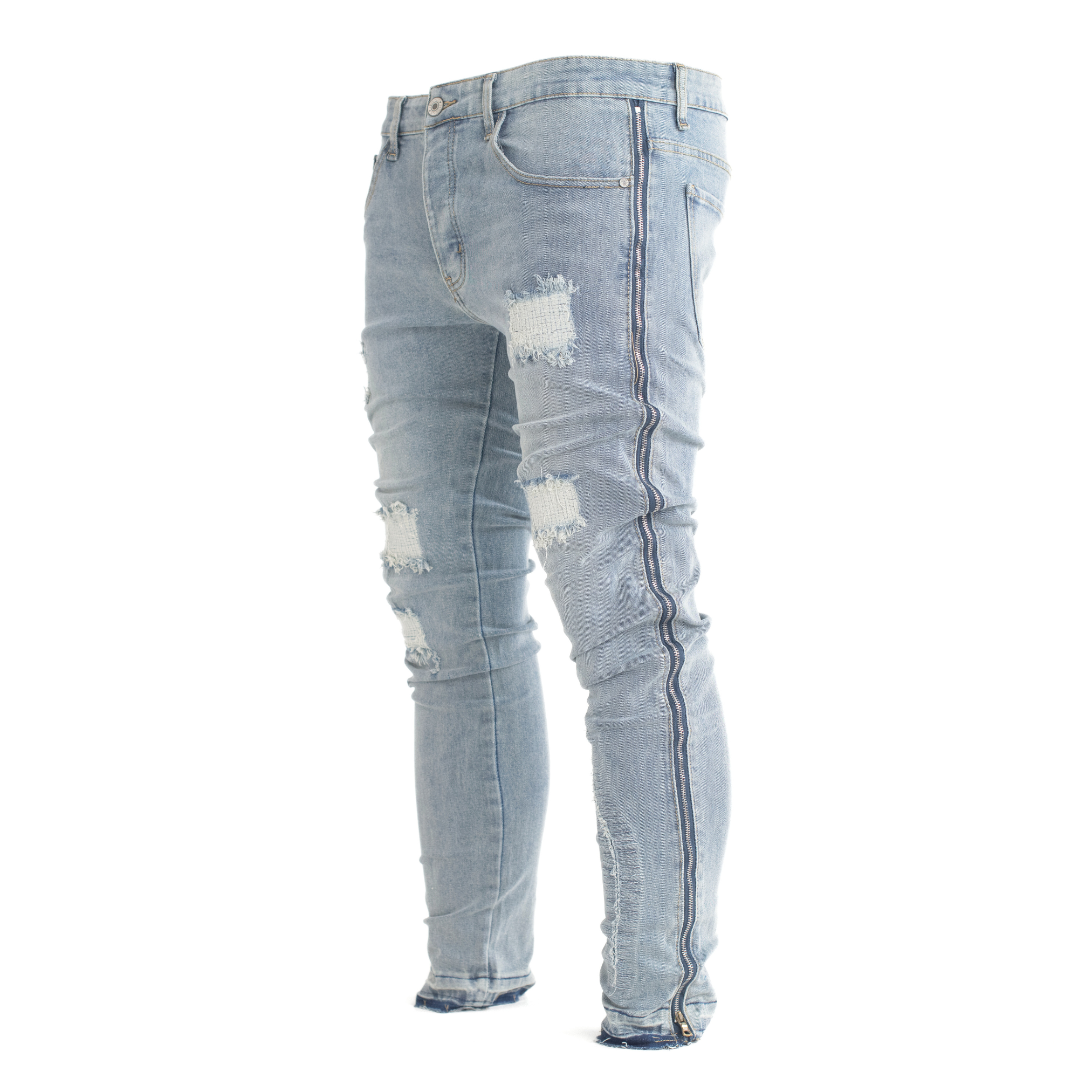 Glacier Grind Distressed Skinny Denim