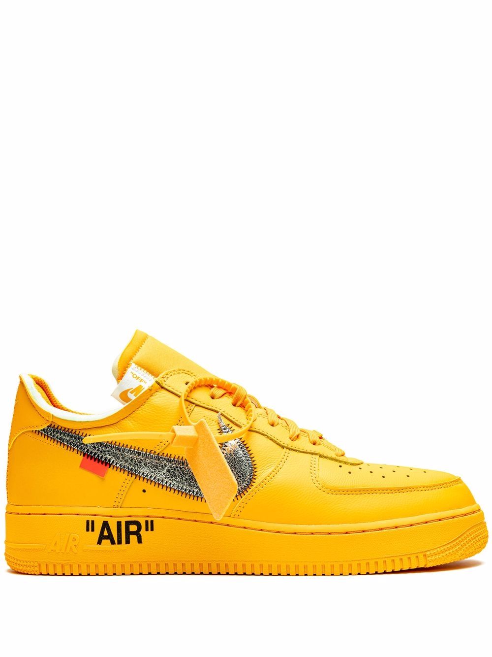 NIKE X OFF-WHITE AIR FORCE 1 LOW "ÜNIVERSITY GOLD" SNEAKERS