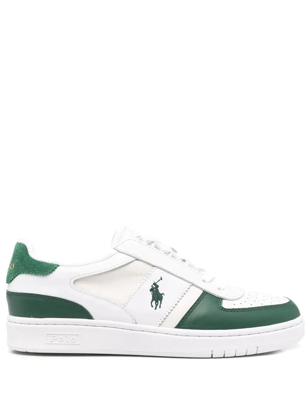 POLO RALPH LAUREN PANELLED LACE-UP SNEAKERS