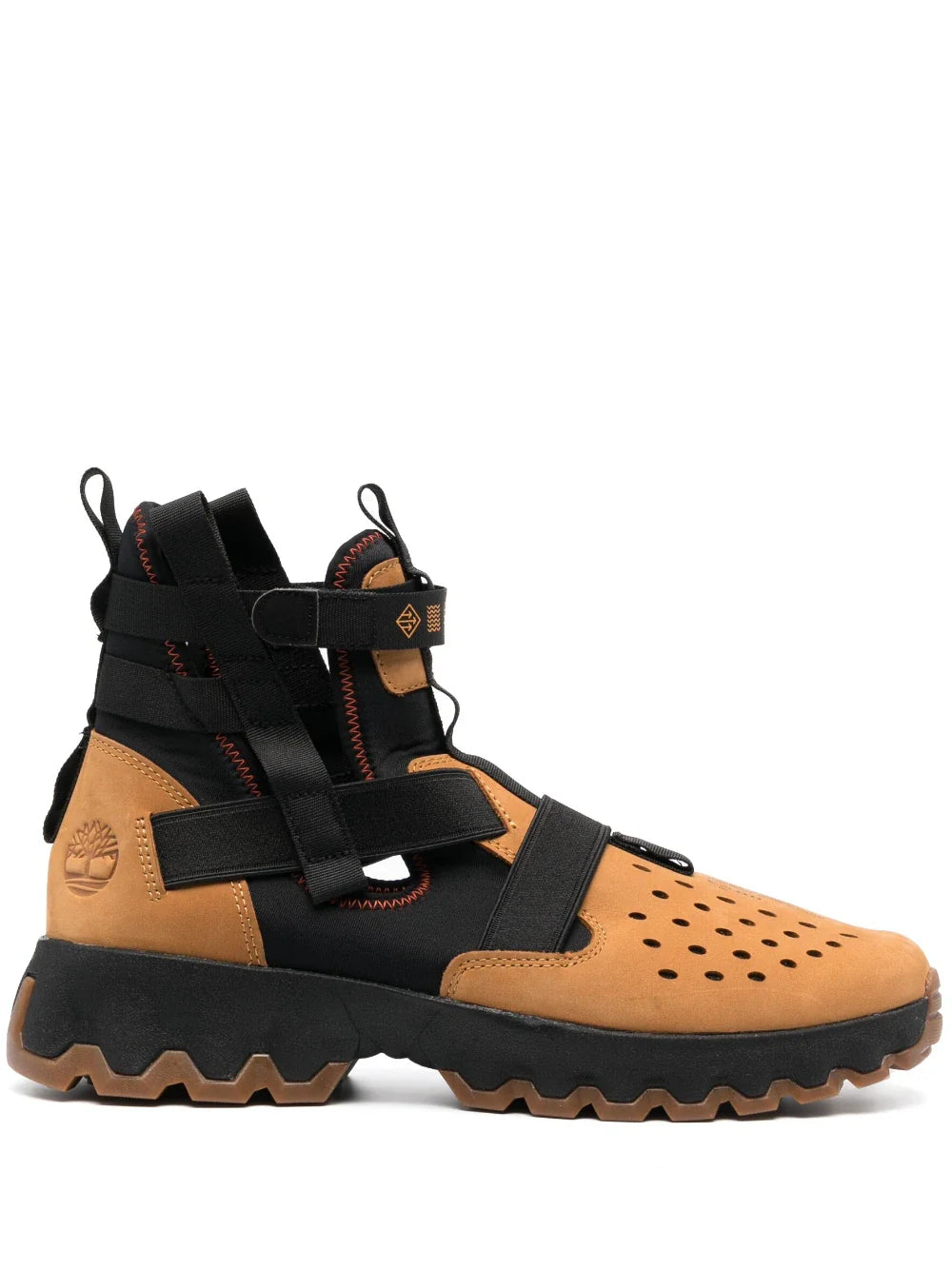 TIMBERLAND STRAP-DETAILING SUEDE BOOTS