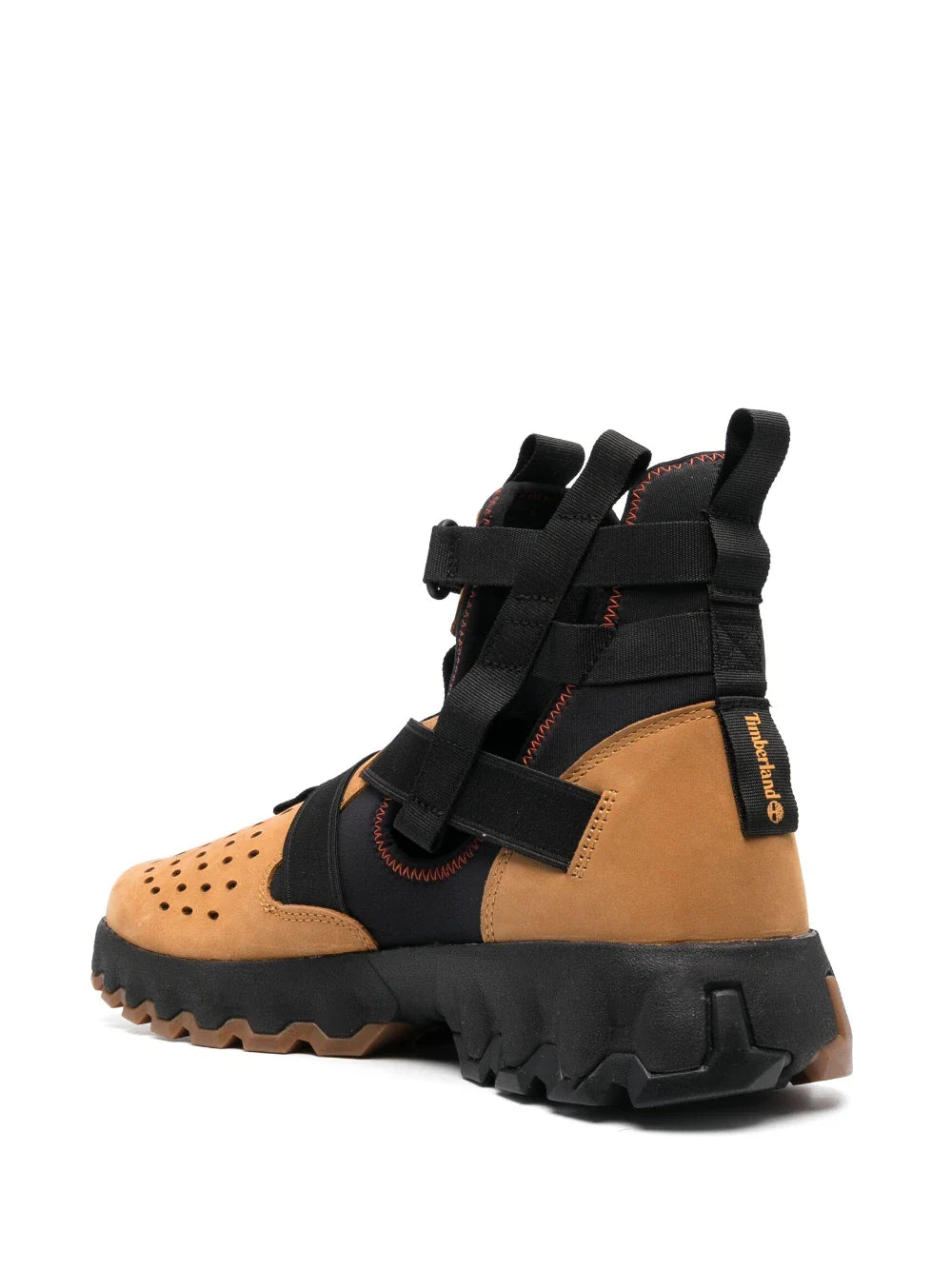 TIMBERLAND STRAP-DETAILING SUEDE BOOTS