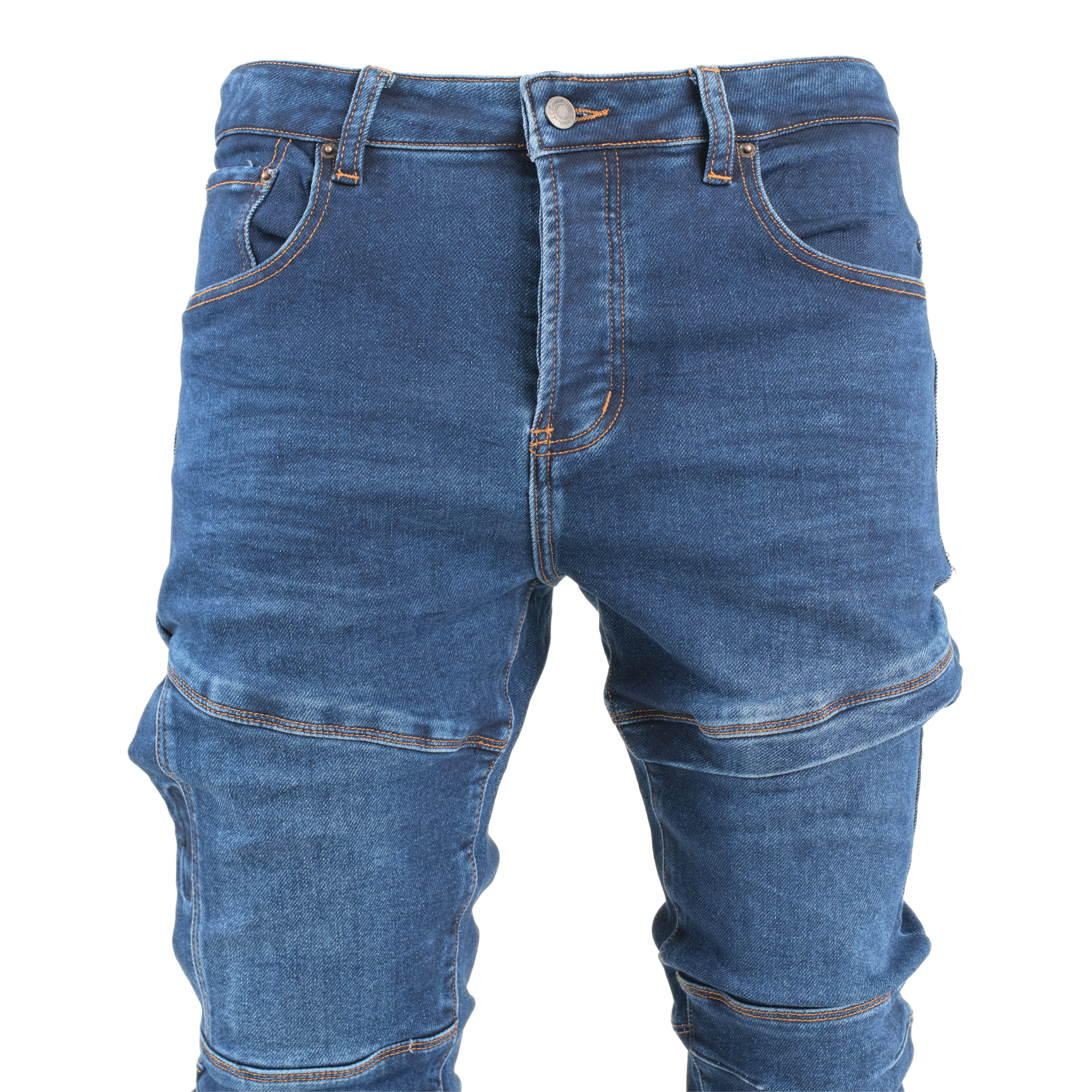 Blue Matrix Panel Skinny Jean (SC5017)