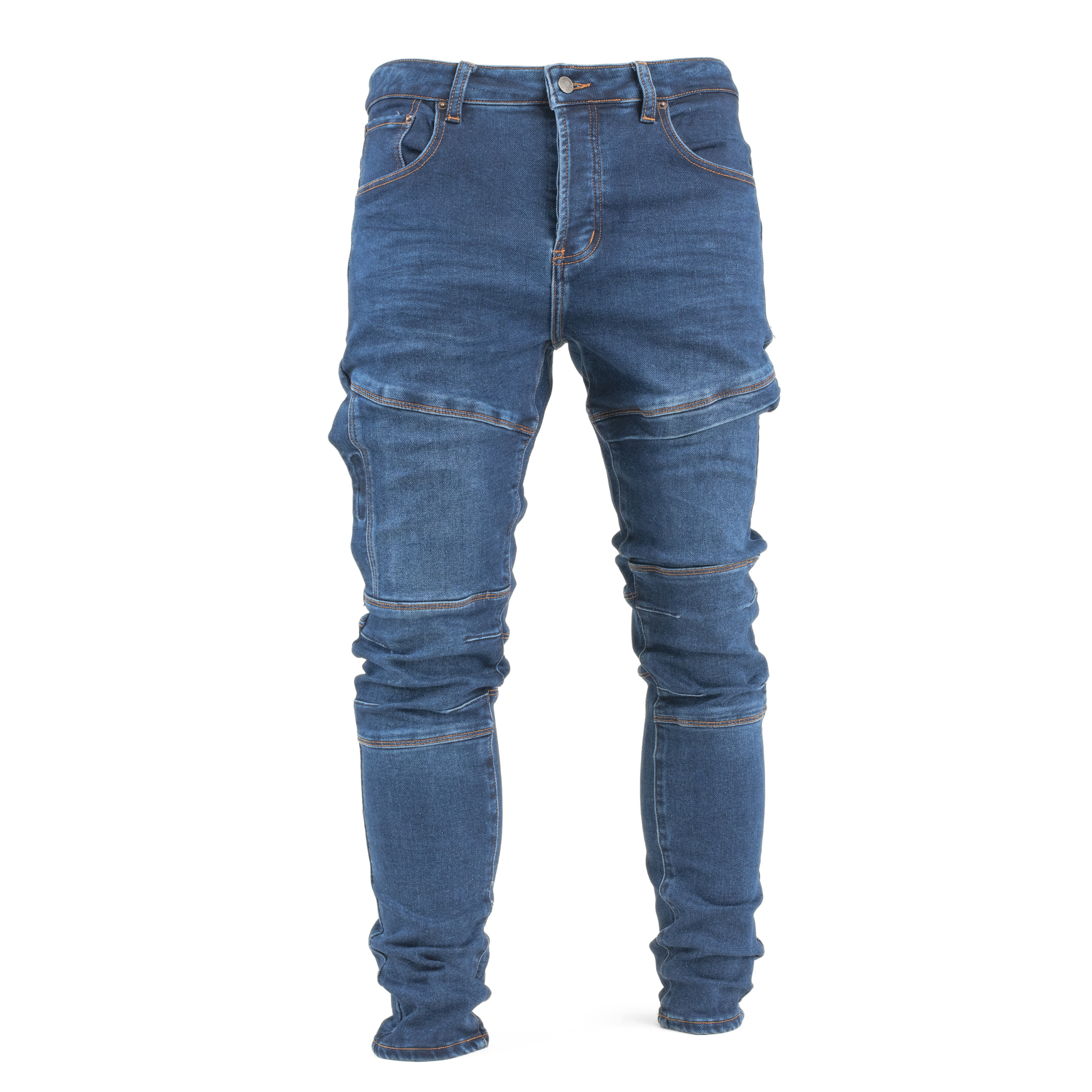 Blue Matrix Panel Skinny Jean (SC5017)