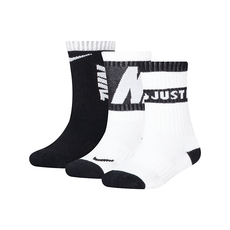 Nike Kids HBR Sport Crew 3 Pack Socks