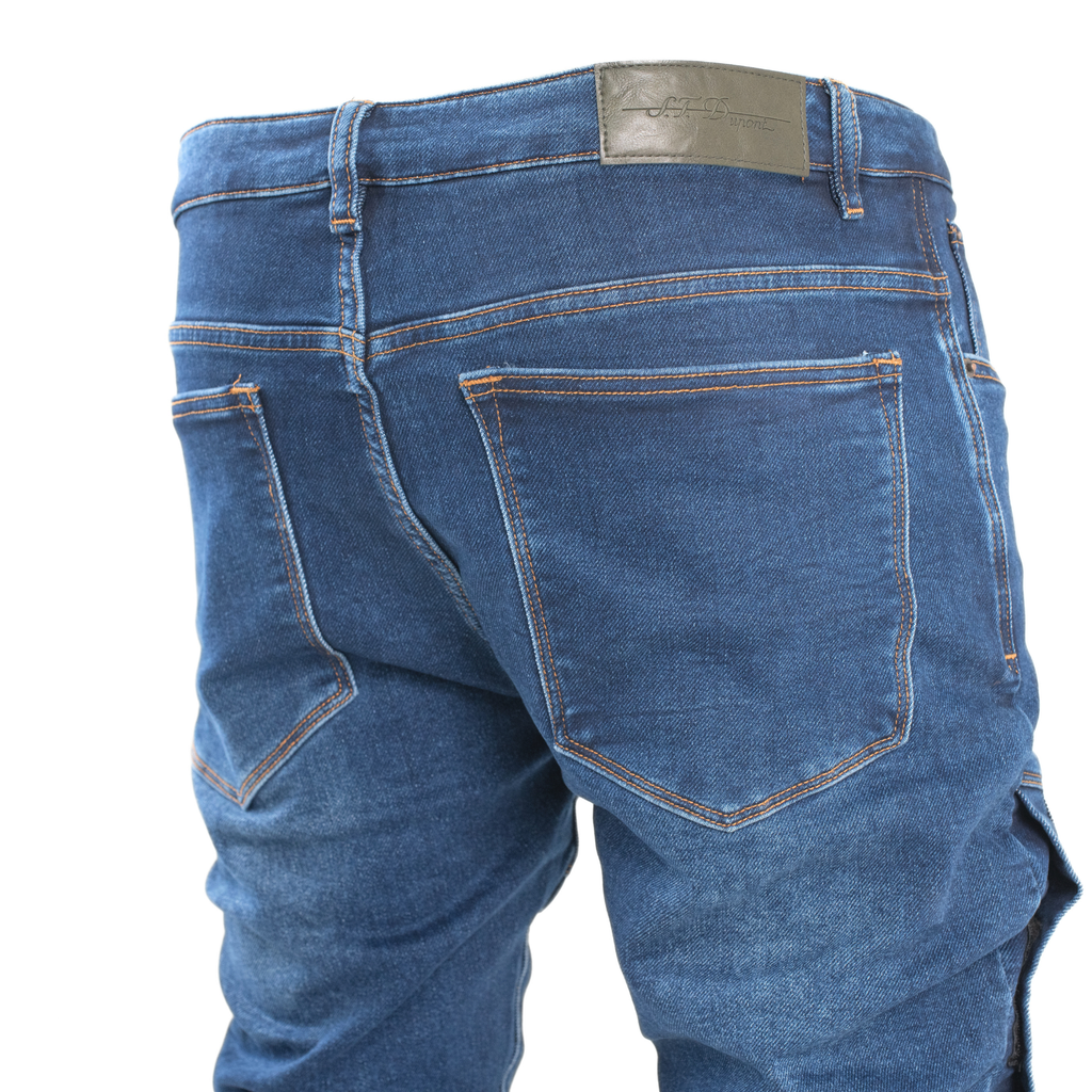 Blue Matrix Panel Skinny Jean (SC5017)