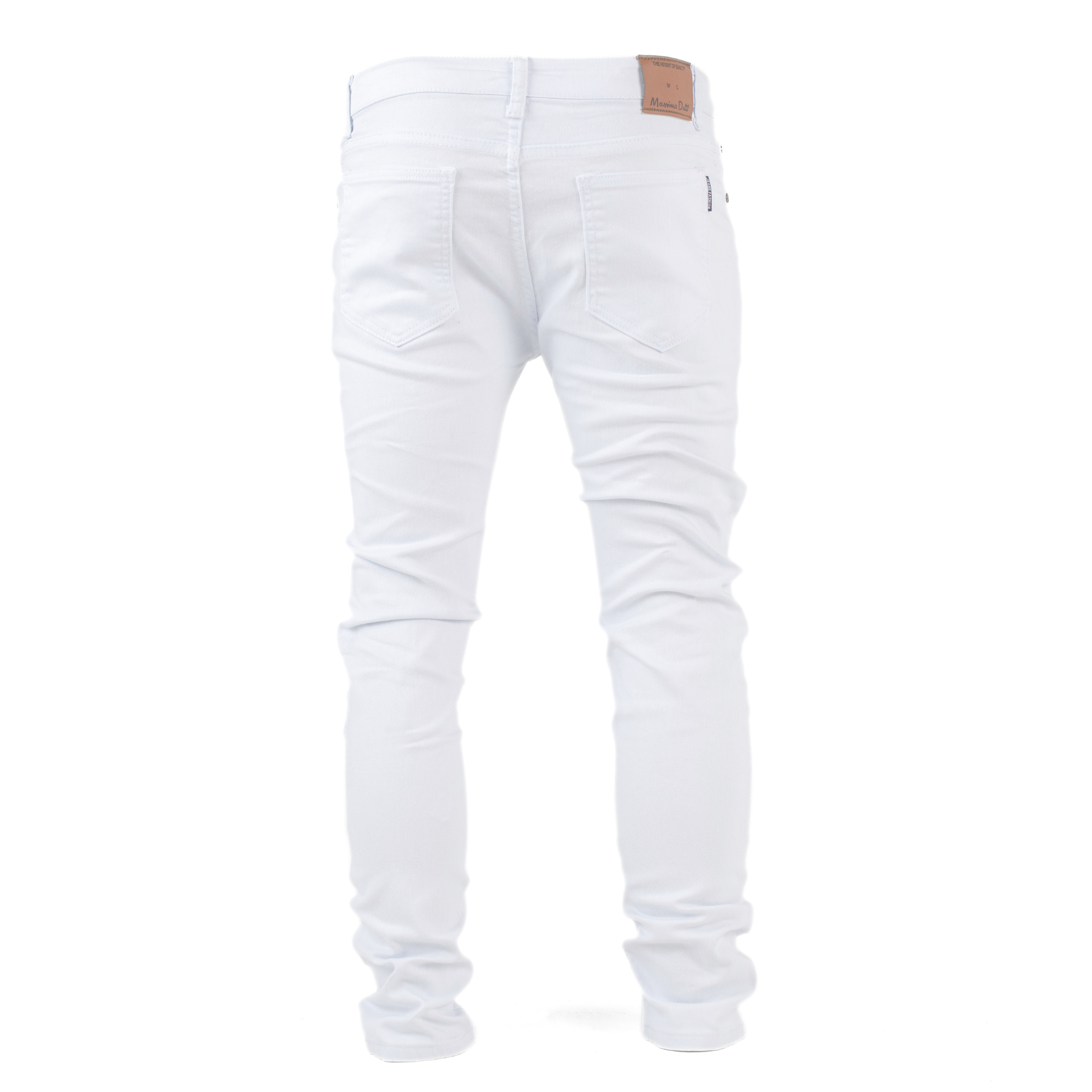 Pure Ice White Distressed Skinny Jeans