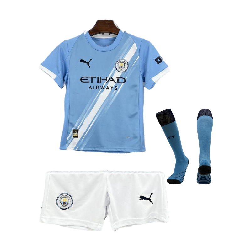 MANCHESTER CITY F.C 2025/26 YOUTH HOME FULL KIT