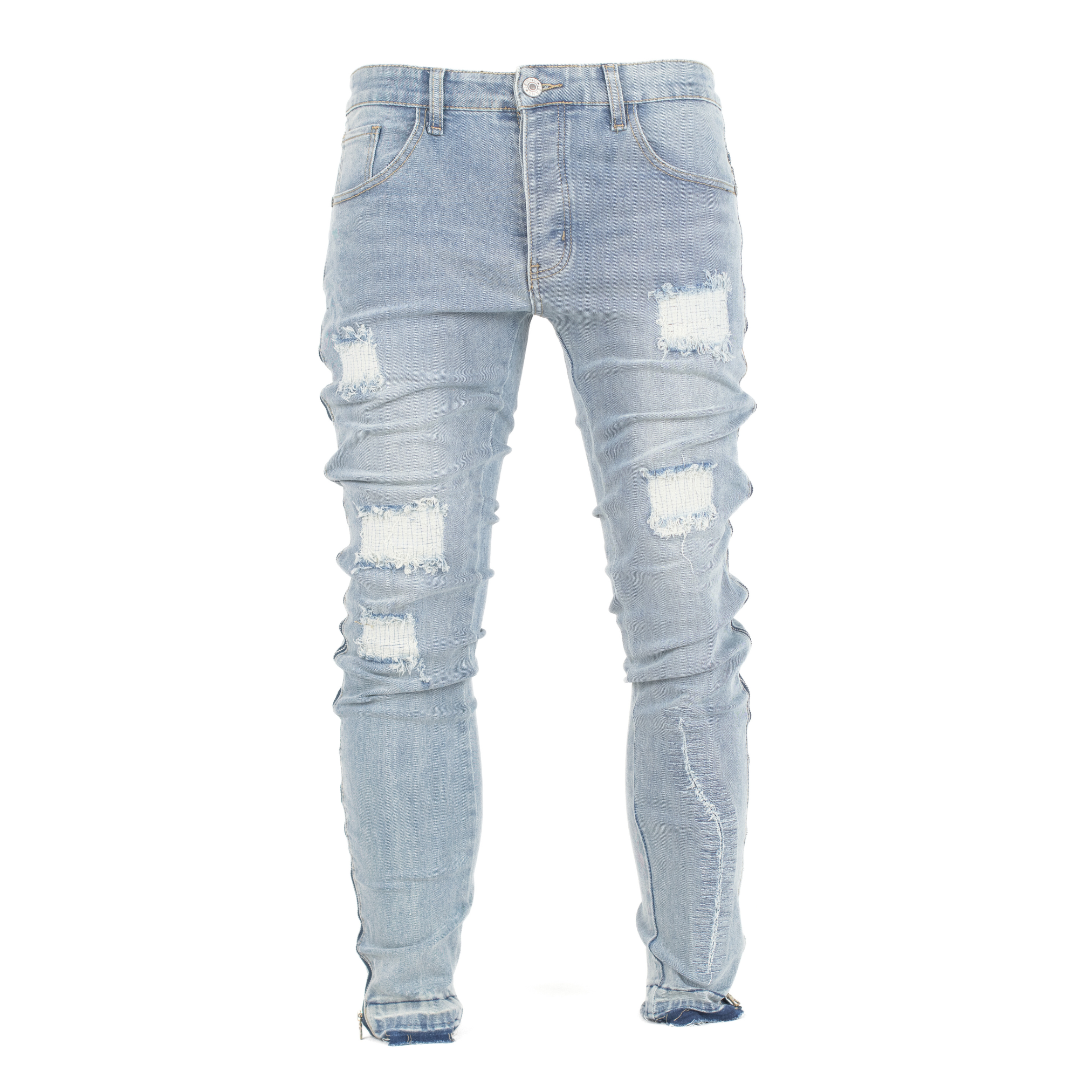 Glacier Grind Distressed Skinny Denim