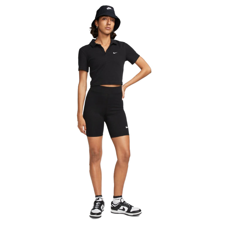 Nike Spportswear Classic High-Waisted 8" Black Biker Shorts