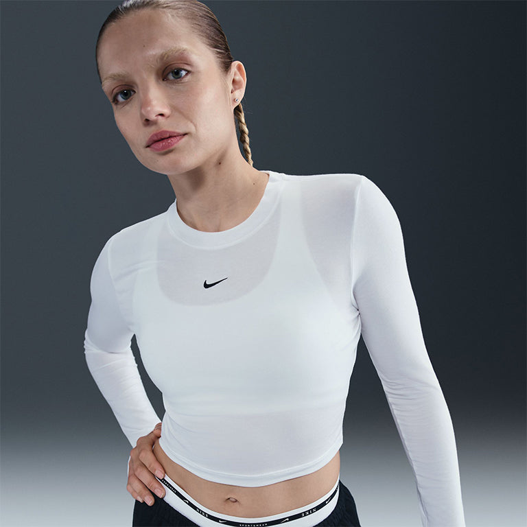Nike Sportswear Chill Knit Slim LS Crop