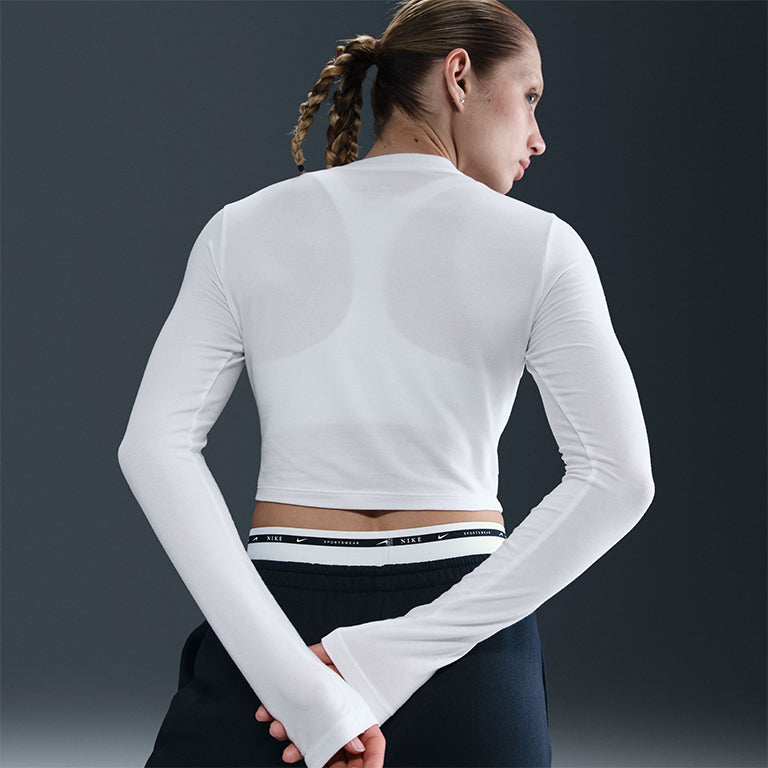 Nike Sportswear Chill Knit Slim LS Crop