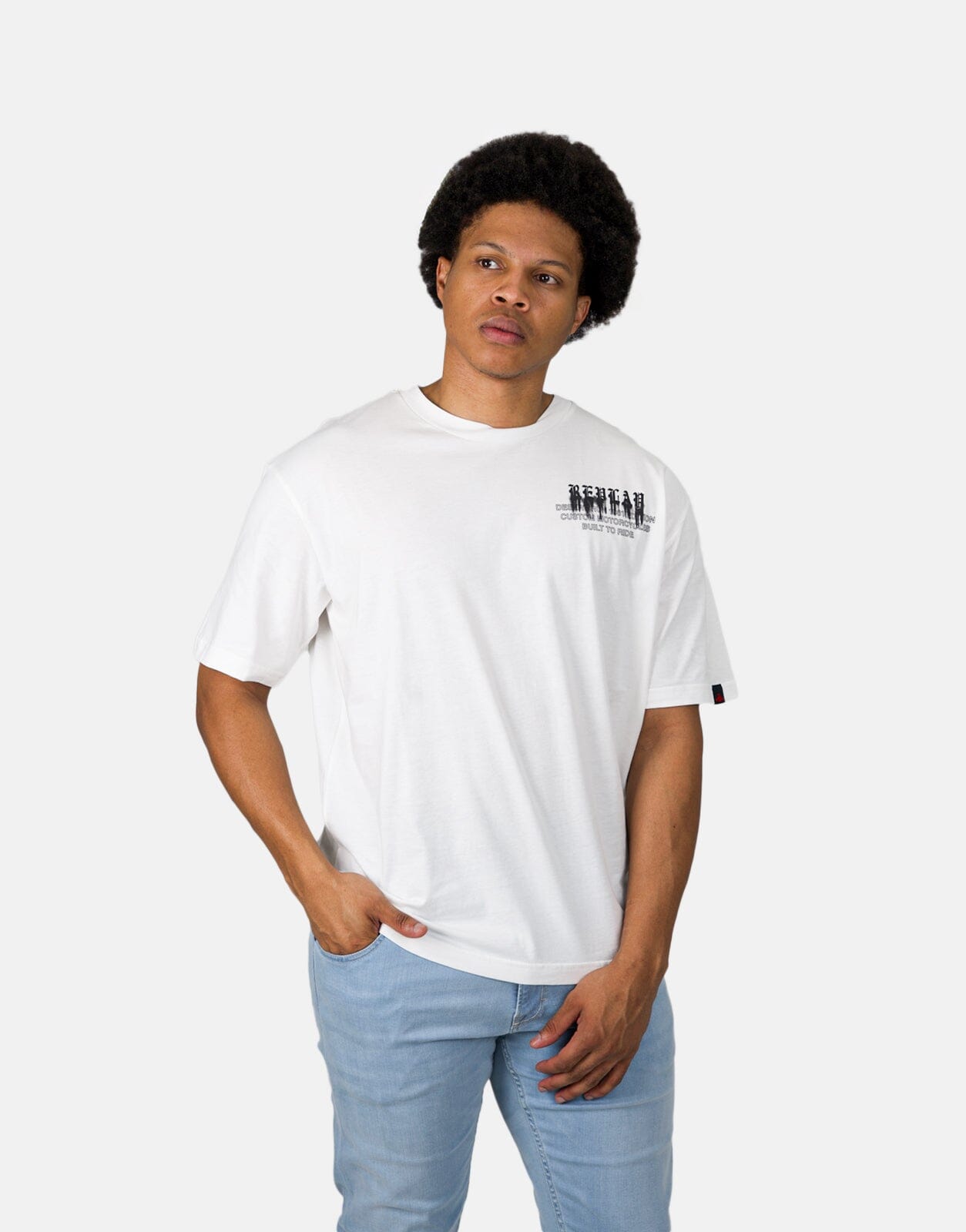 Replay Men Printed Desert Run White T-Shirt