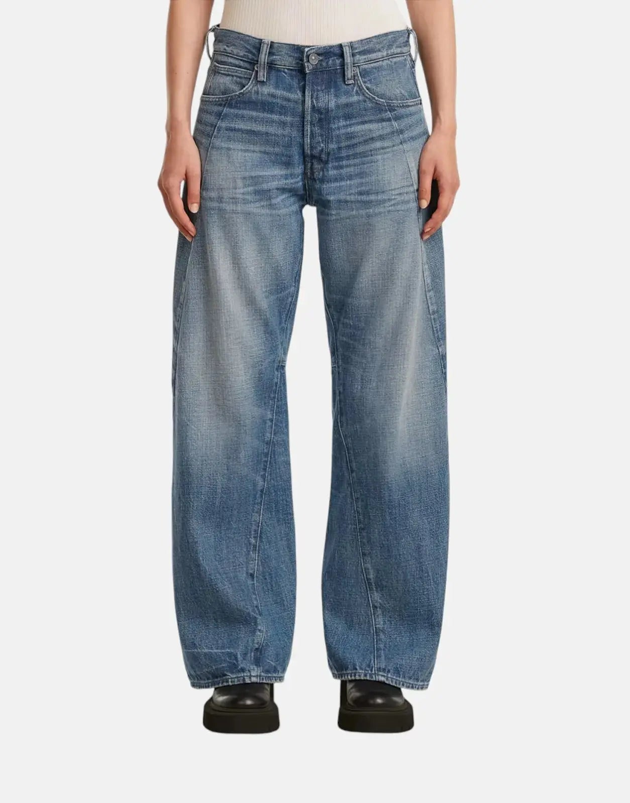G-Star RAW Contor 3D Wide Faded Typhoon Jeans