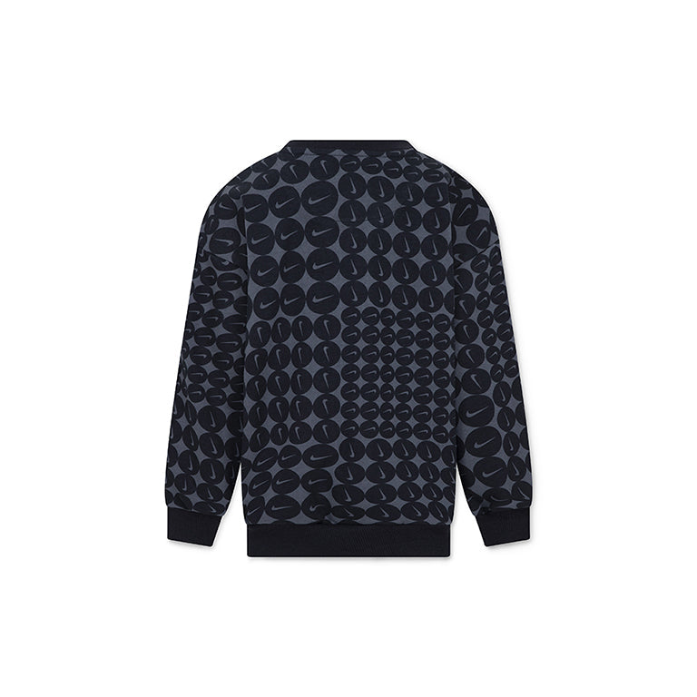 Nike Younger Kids Essentials All Over Print Frech Terry Crew