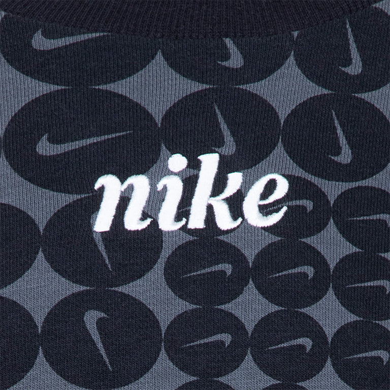 Nike Younger Kids Essentials All Over Print Frech Terry Crew