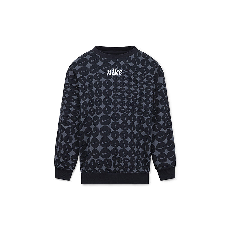 Nike Younger Kids Essentials All Over Print Frech Terry Crew