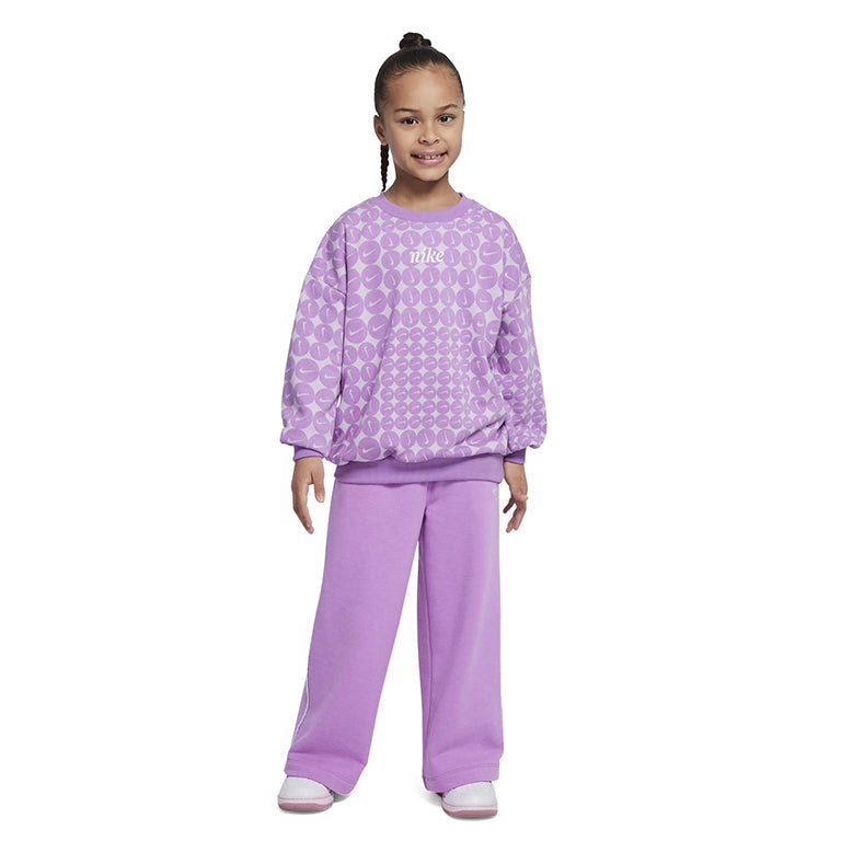Nike Younger Kids Essentials All Over Print French Terry Crew