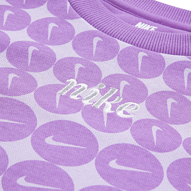 Nike Younger Kids Essentials All Over Print French Terry Crew