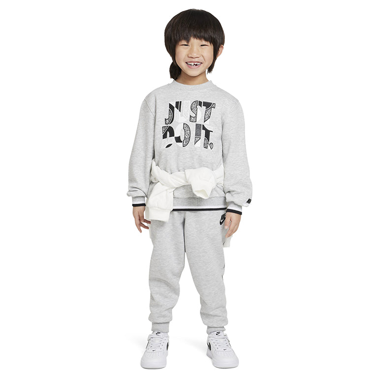 Nike Younger Kids Sportswear Outside T Lines French Terry Crew