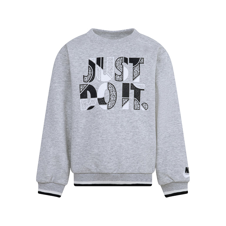 Nike Younger Kids Sportswear Outside T Lines French Terry Crew