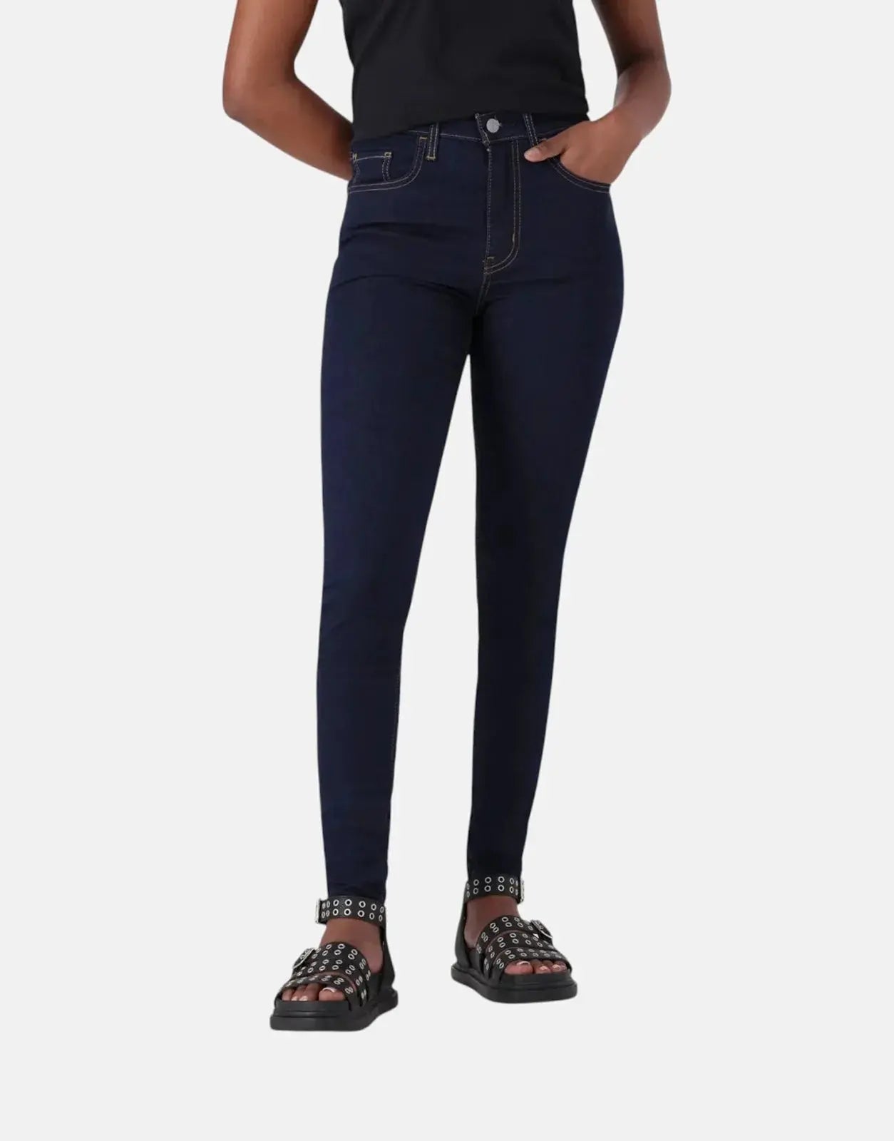 Levi's 720 Hirise Superskinny Dark Wash Jeans