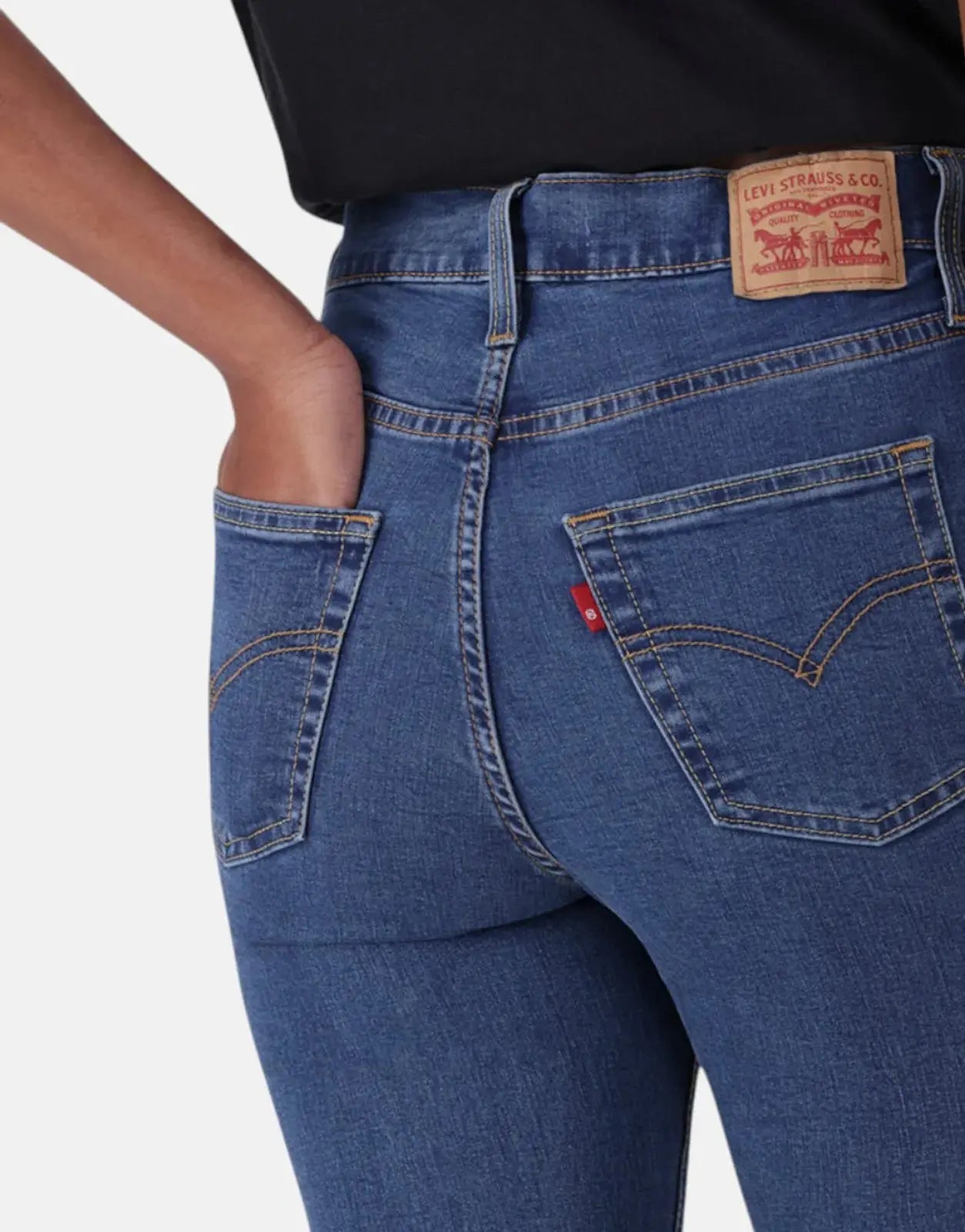 Levi's 720 Hirise Superskinny Mid Wash Jeans