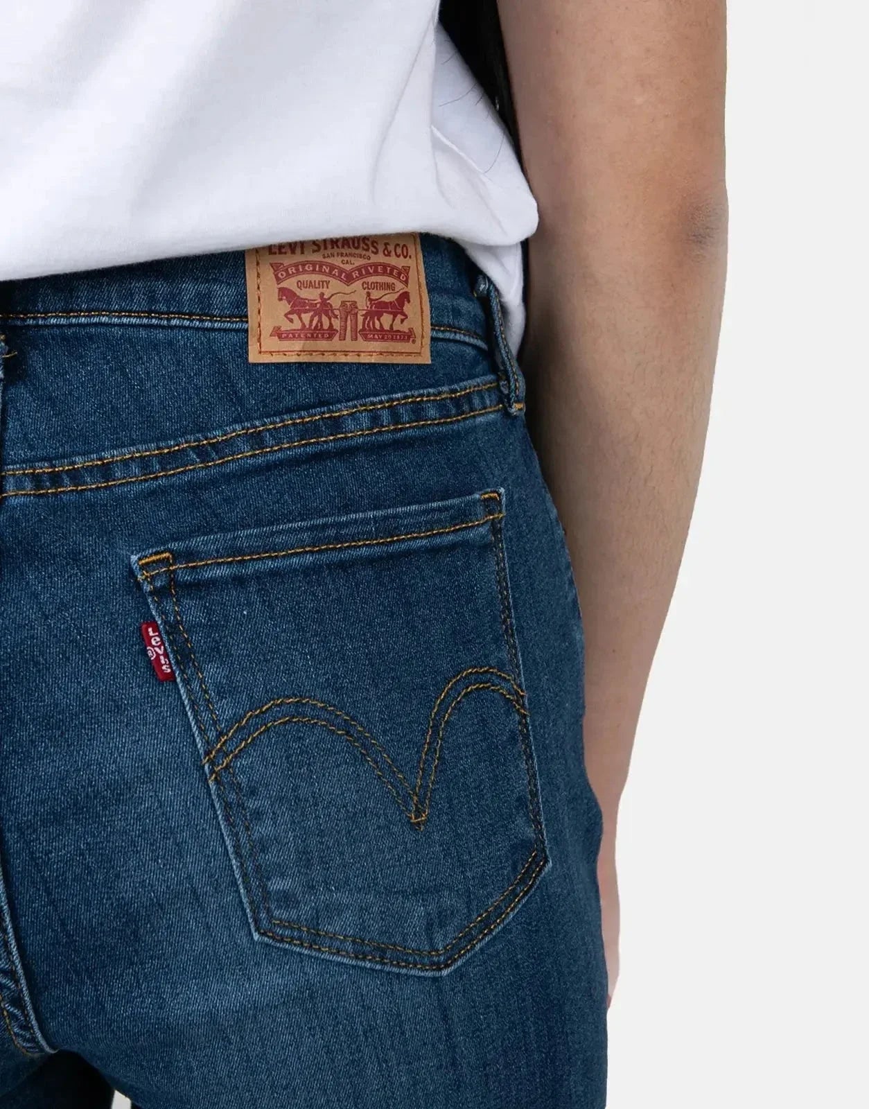 Levi's Curvy Hirise Super Skinny Back 2 Square One Jeans