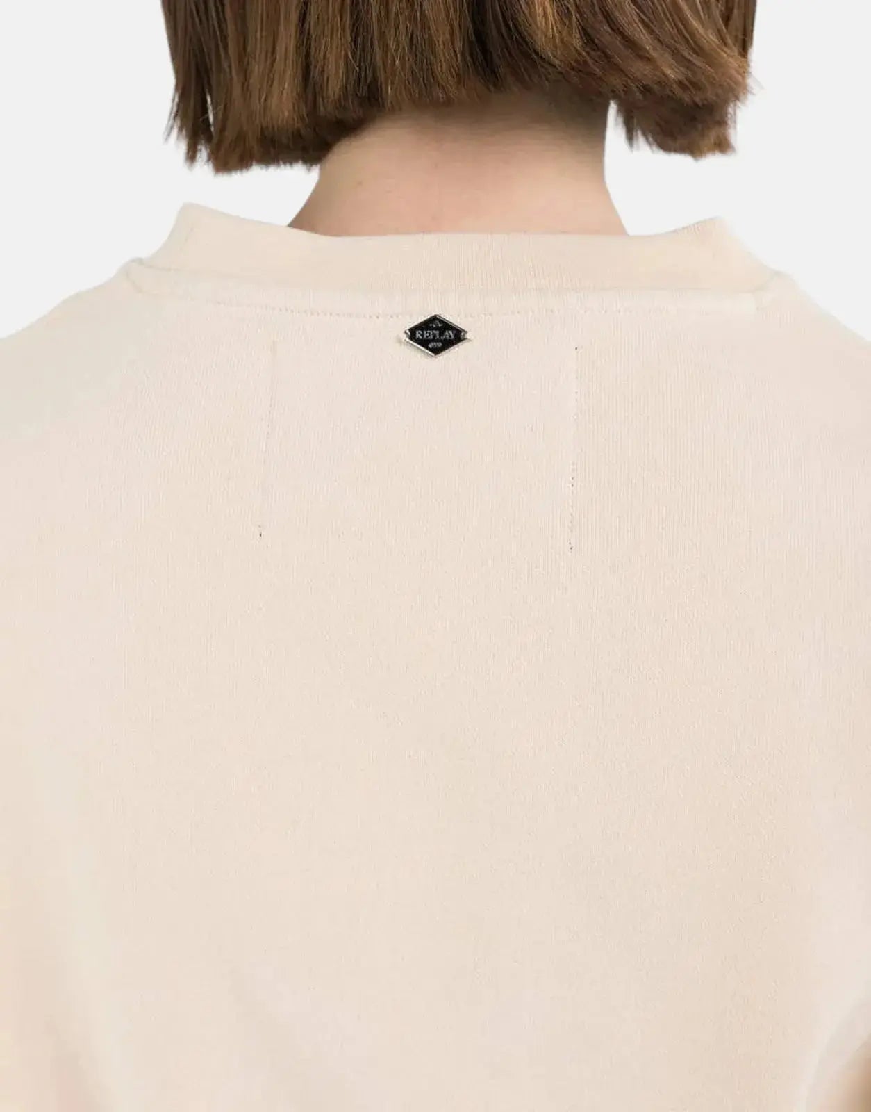 Replay Attitude Light Sand Oversized T-Shirt