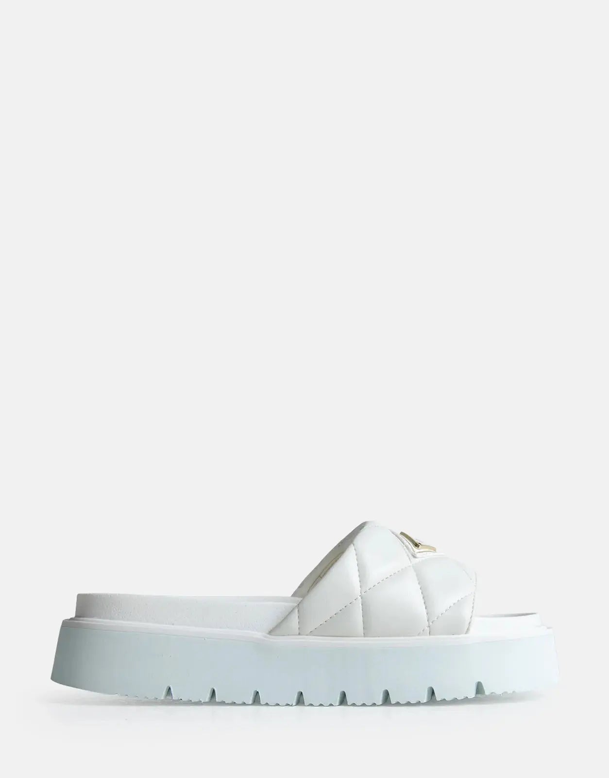 Replay Muddy Quilt White Slides