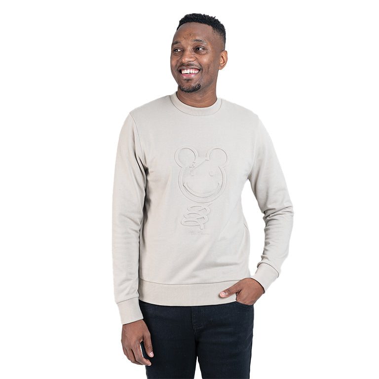 Ben Sherman Embossed 3D Happy Bear Sweater