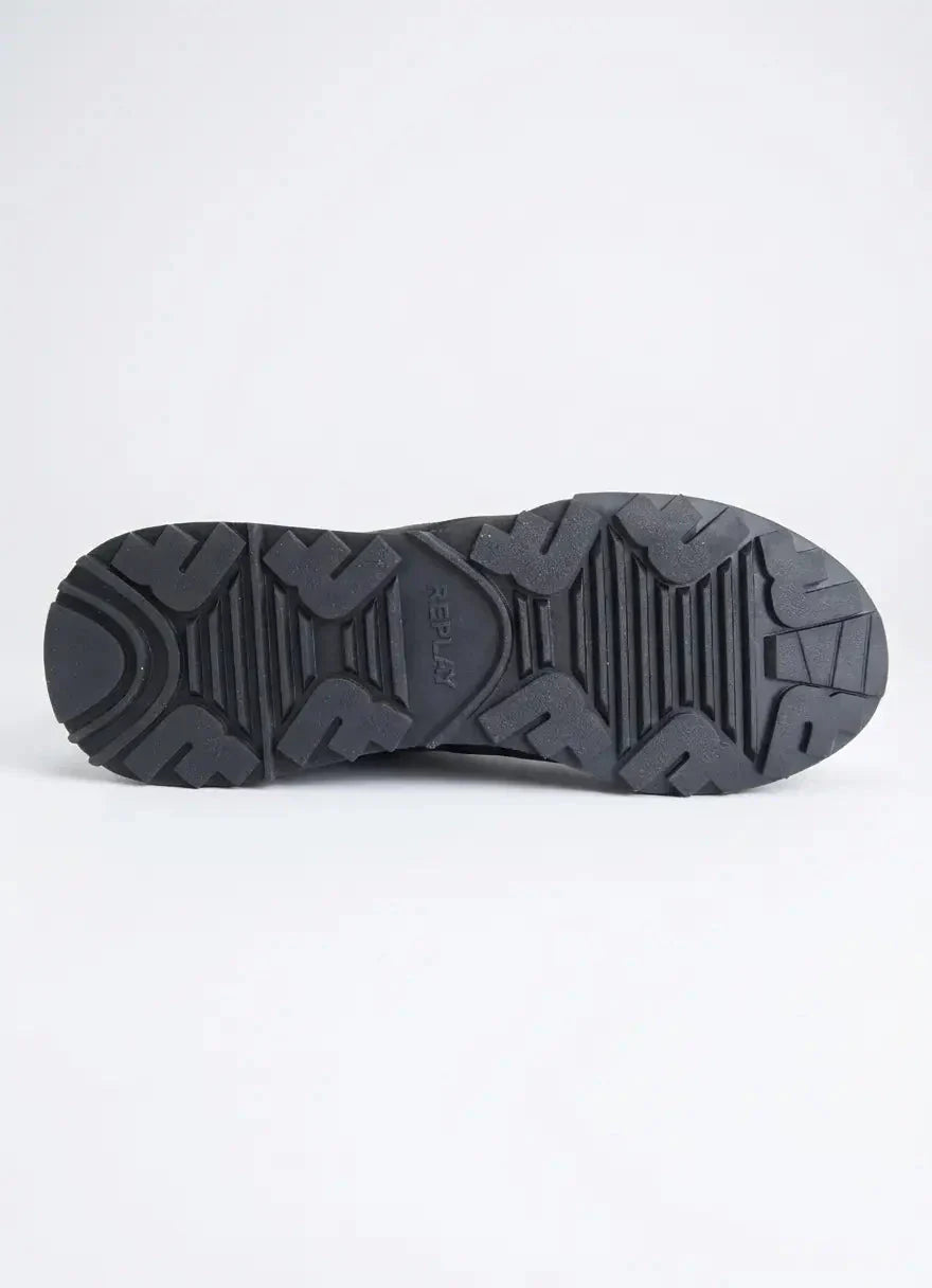 Replay Field Speed Carbon Black Red Sneakers