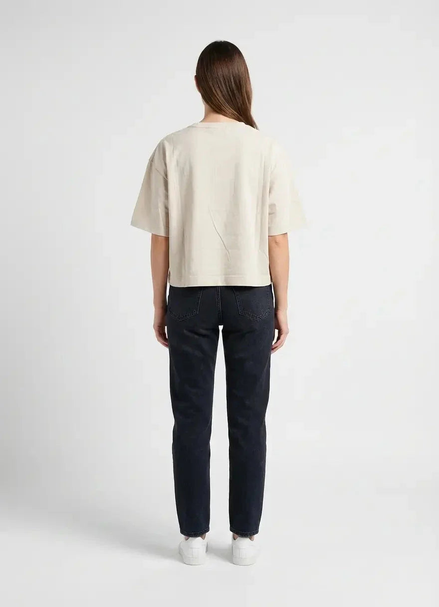 Replay Women Cropped Embossed Logo T-Shirt