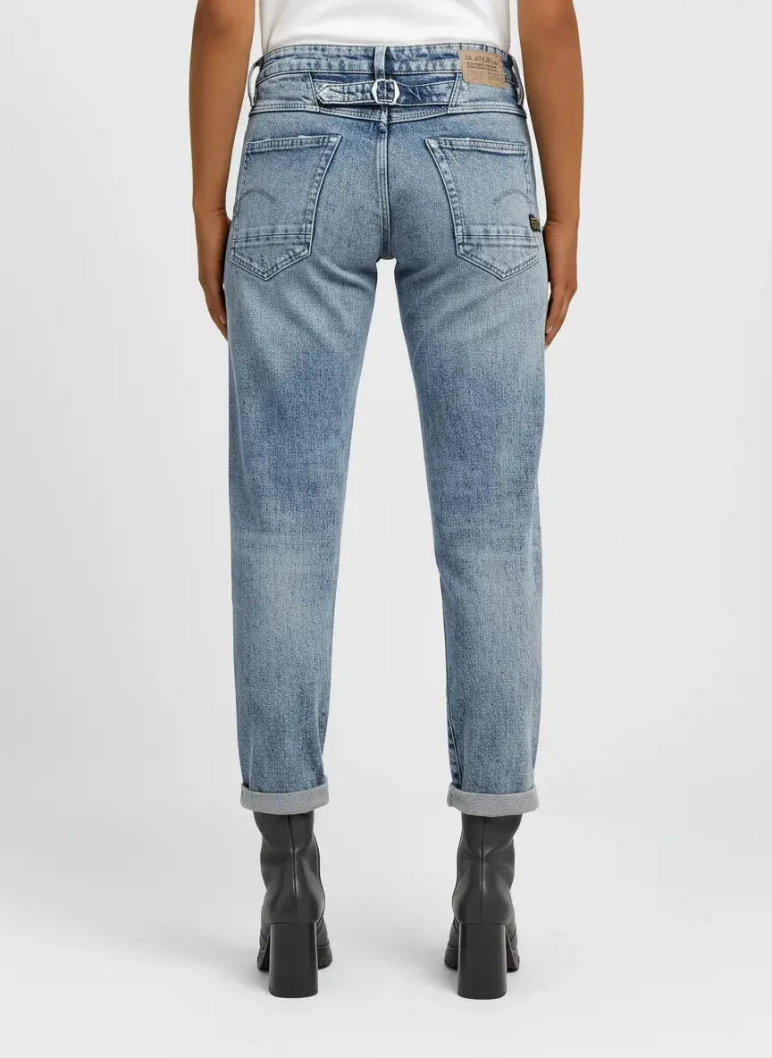 G-Star RAW Kate Boyfriend Cinch Vintage Aegean Sea Restored Jean