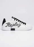 Replay Polys W Write White Black Sneakers