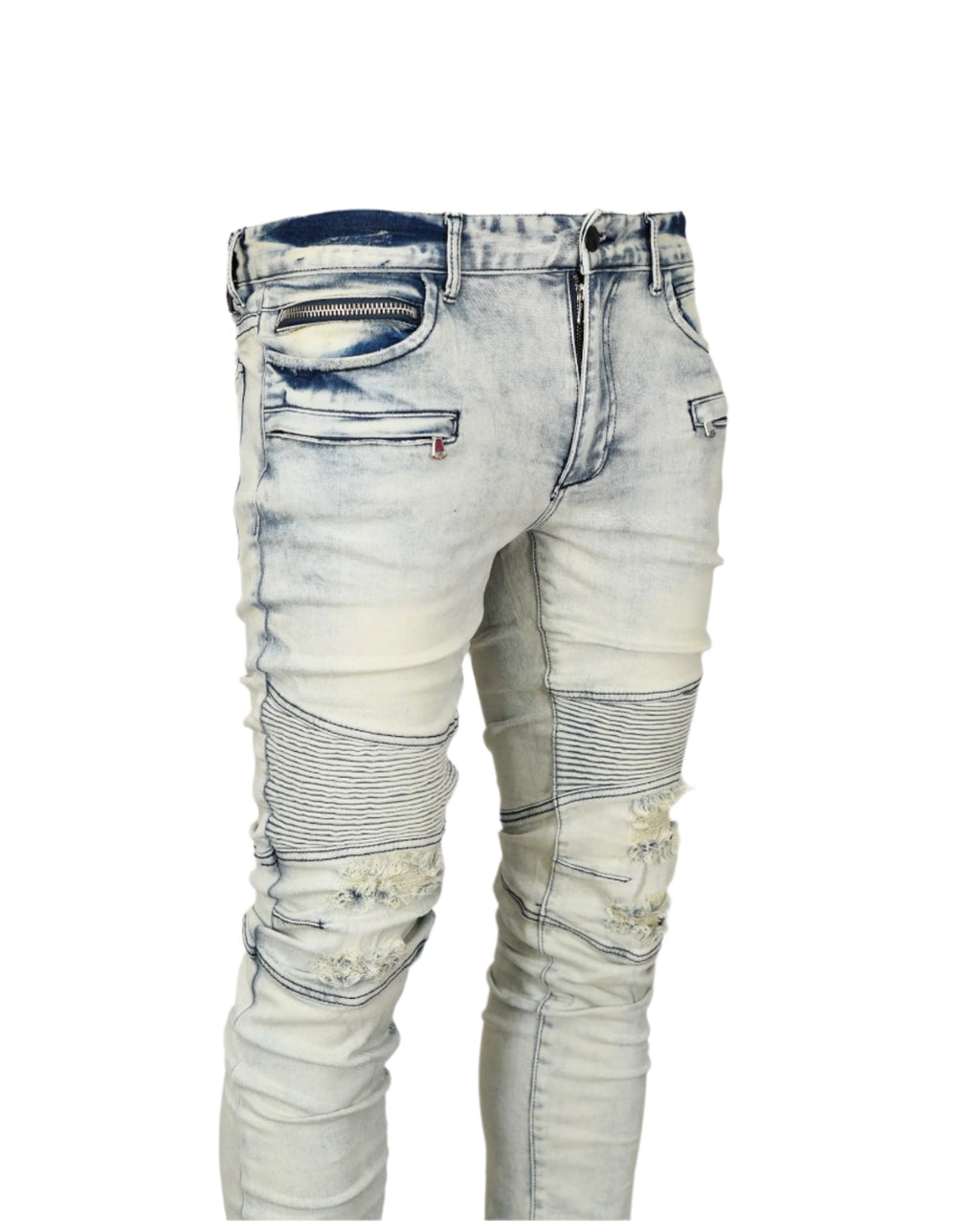 Biker Ripped Distressed Denim