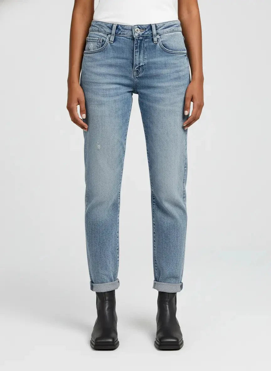 G-Star RAW Kate Boyfriend Cinch Vintage Aegean Sea Restored Jean