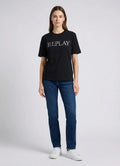Replay Ladies Font Black T-Shirt