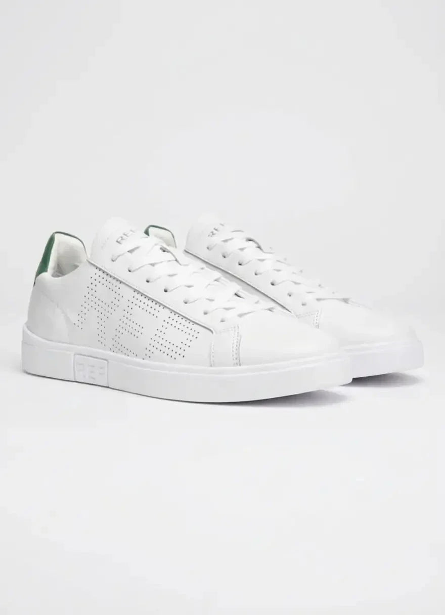 Replay Polys Studio White Green Sneakers
